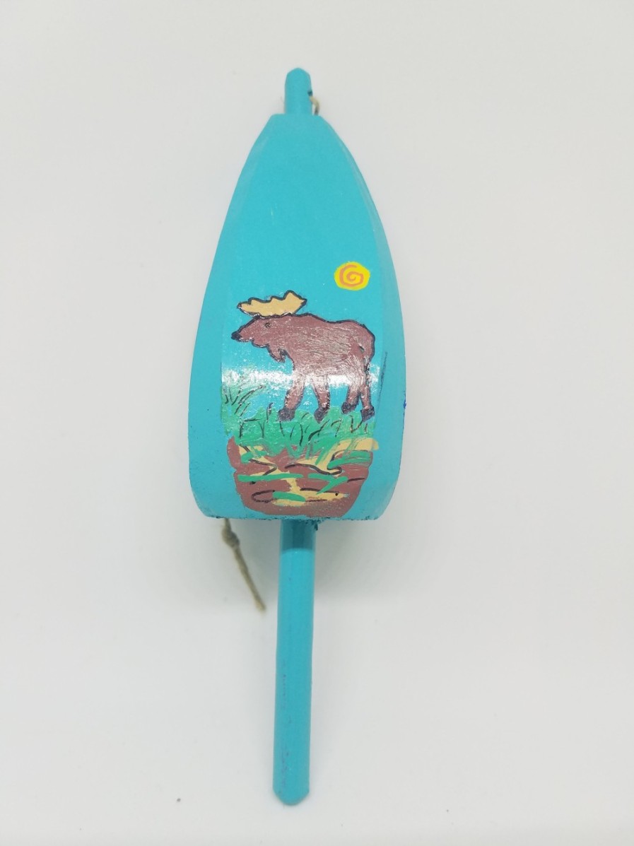 Buoys Christmas Vacation  | Moose On Blue Buoy Ornament